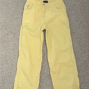 Armani Jeans Yellow Cropped Pants
